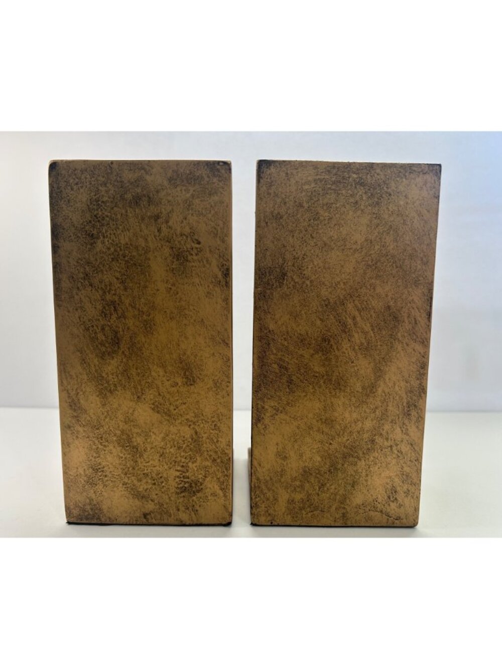 Pair Monkey Bookends Antique-Style Bronze Resin Hollywood Regency Library Jungle - Picture 4 of 8